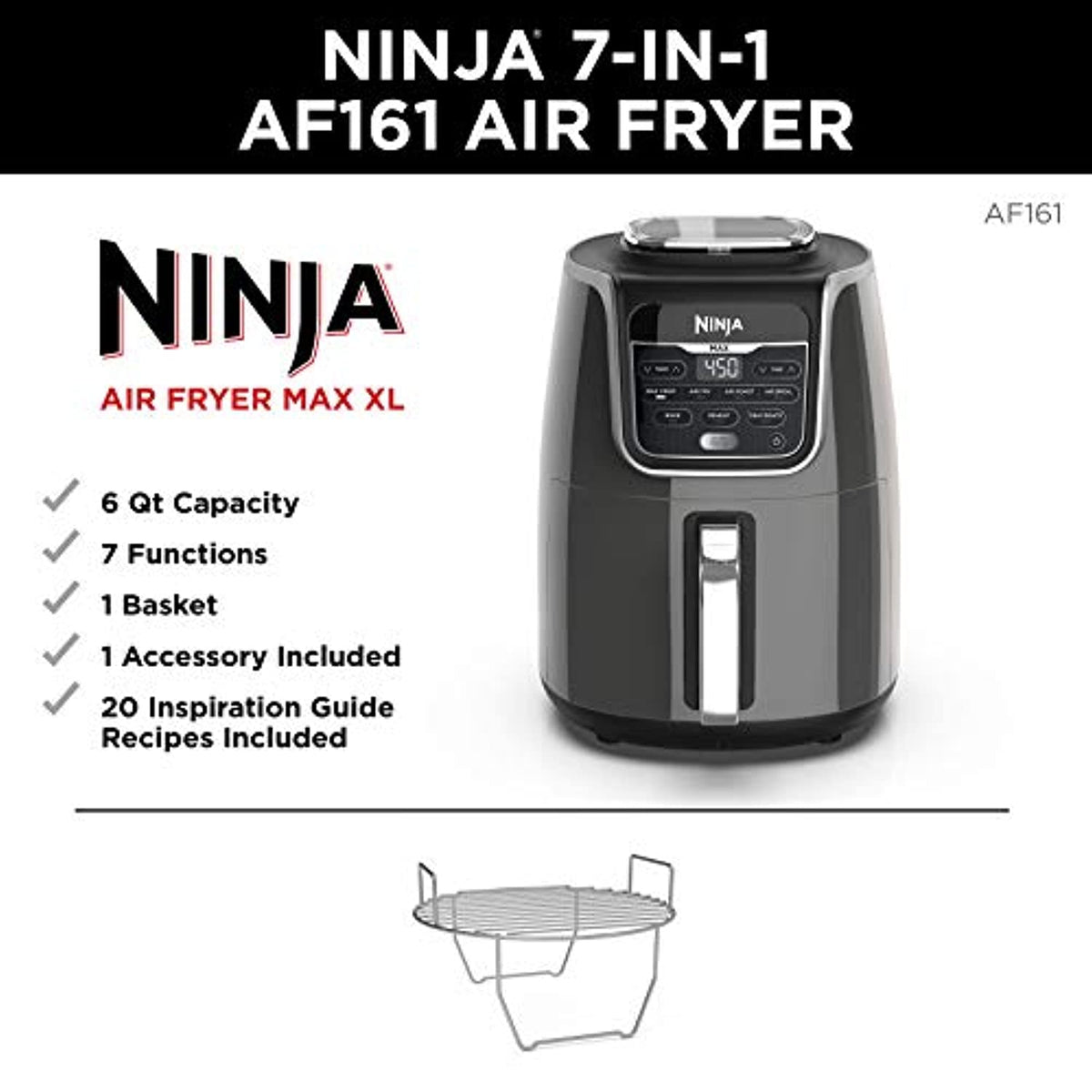 I LOVE NINJA AF161 Max XL Air Fryer 5.5 Quart REVIEW 
