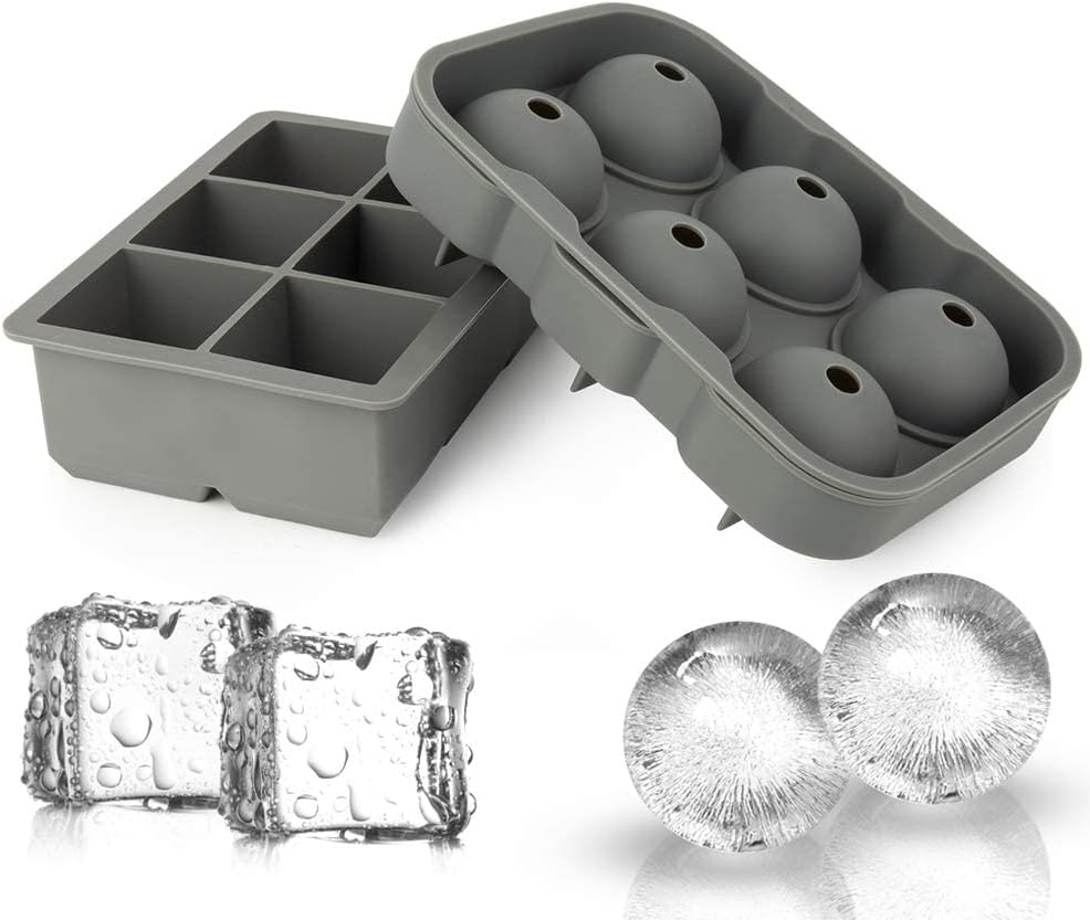 Ice Maker Large Cube Square Tray Molds Whiskey Ball Cocktails