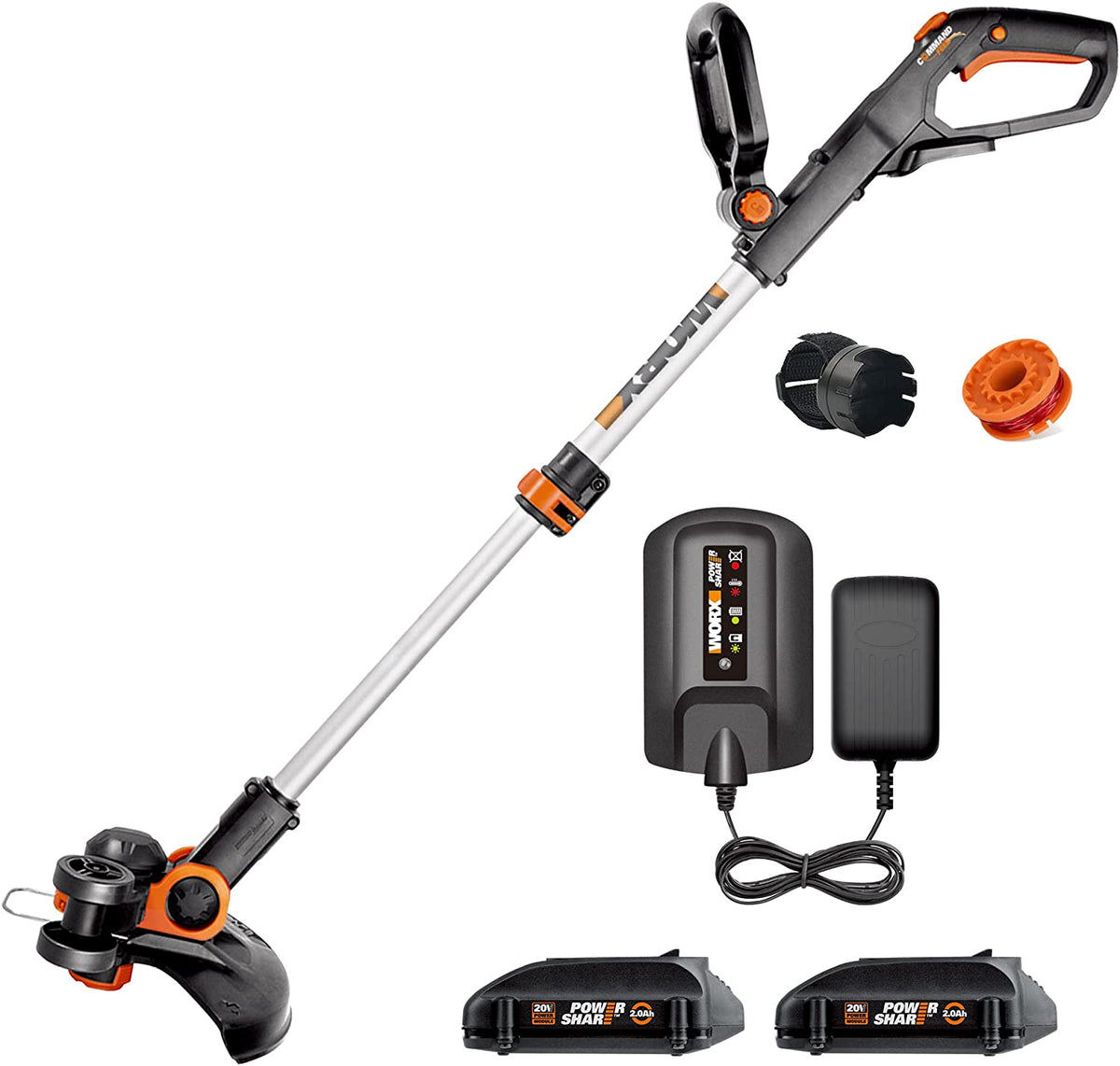 20V 12 Inch Cordless String Trimmer Edger with Battery Charger