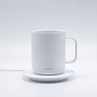 Ember Temperature Control Smart Mug, 10 Ounce, 1-hr Battery Life, White -  App Controlled Heated Coffee Mug