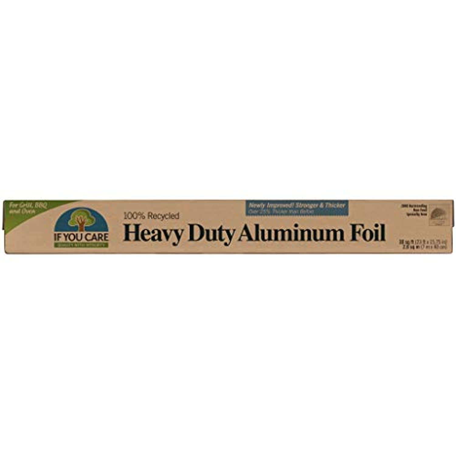 If You Care Aluminum Foil Heavy Duty – Bulk 12 Pack of 30 Sq. Ft. Rolls -  100% Recycled Tin Foil Kitchen Wrap for Pots, Pans, Baking, Grilling –