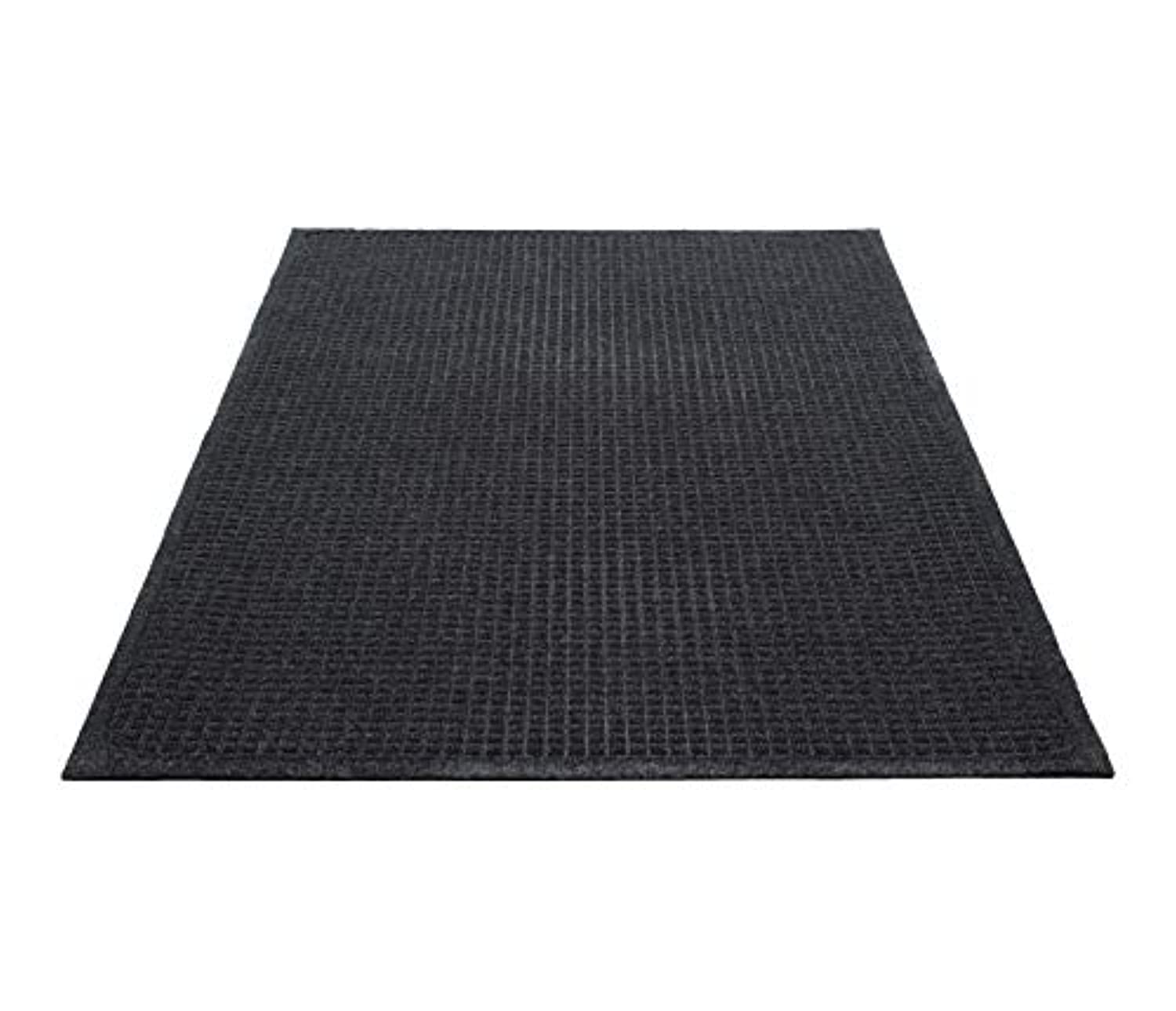 Guardian EcoGuard Indoor Wiper Floor Door Mat, Recycled Plastic and Rubber,  Charcoal