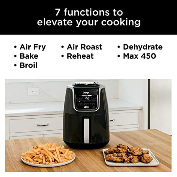Air Fryer 5.5 Quart Capacity, Cooks, Crisps, Roasts, Broils, Bakes