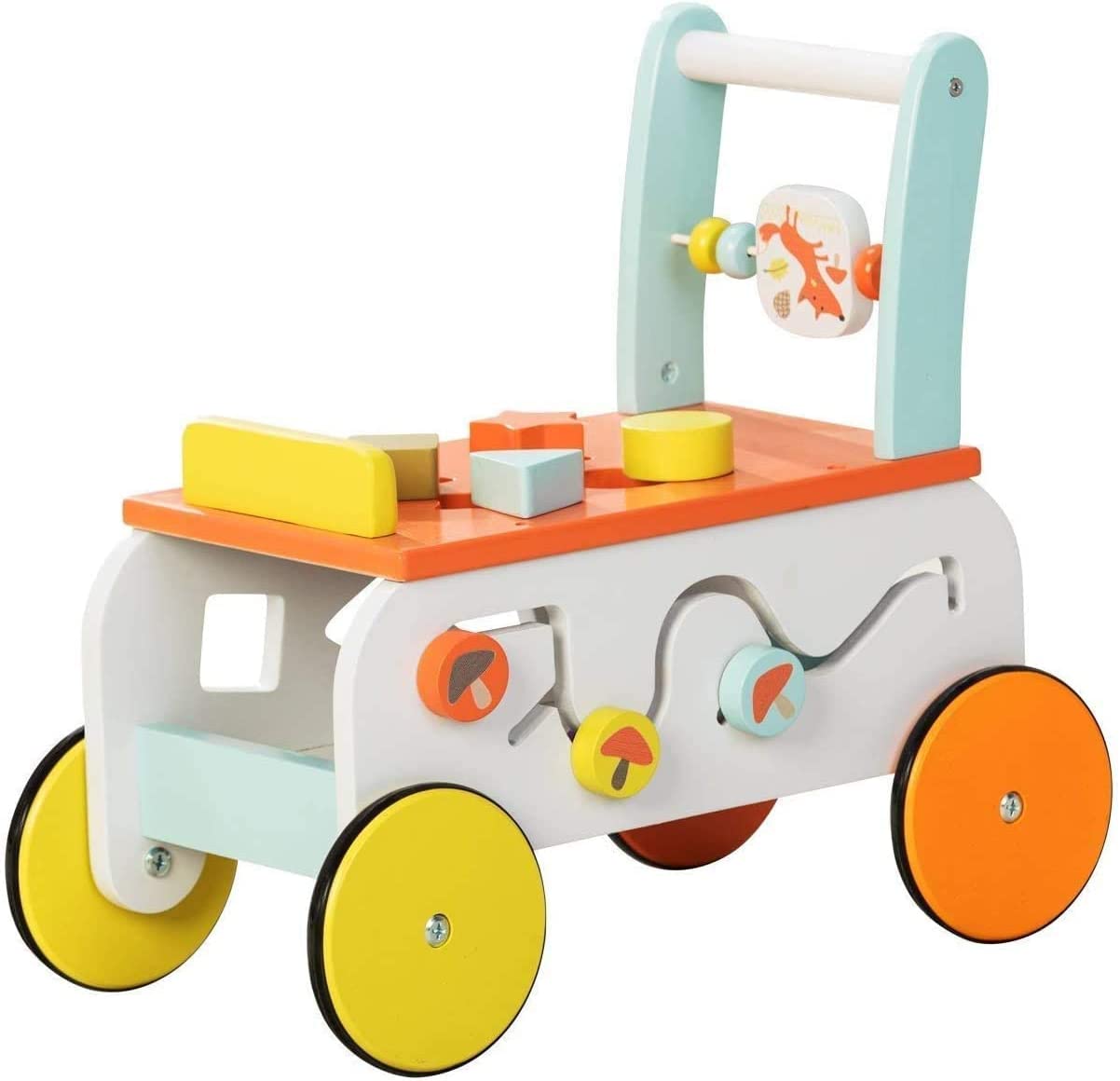 3 wheel wooden walker for babies online