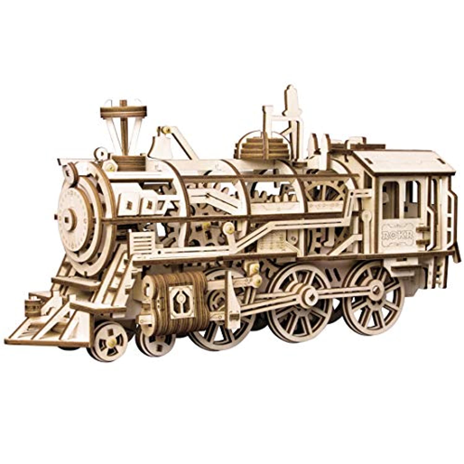 3D Mechanical Wooden Puzzle: Locomotive (Train)