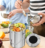 Utopia Kitchen Stainless Steel Compost Bin for Kitchen Countertop - Eco Trade Company