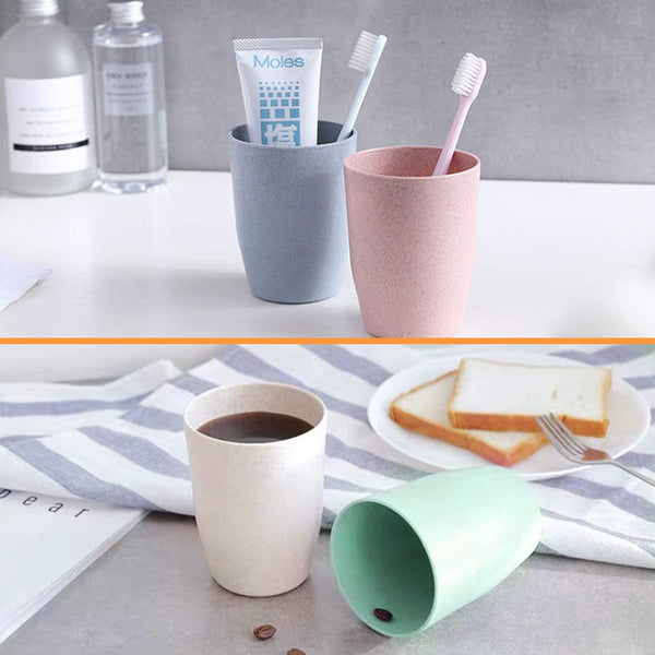 12oz Plastic Kids Cups with Lids & Straws - 7 Pack Reusable Color