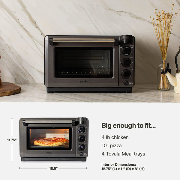 Air Fryer Oven Combo, 6-in-1 Toast, Steam, Bake, Broil, and Reheat -  Smartphone Controlled