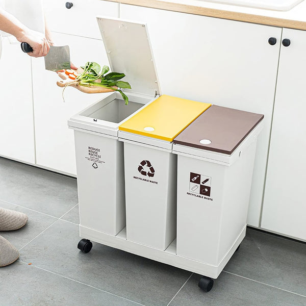 Folding Kitchen Trash Can Kitchen Folding Waste Bin Kitchen Garbage Cans  Recycle Rubbish Bin for Kitchen Dustbin Garbage Bin