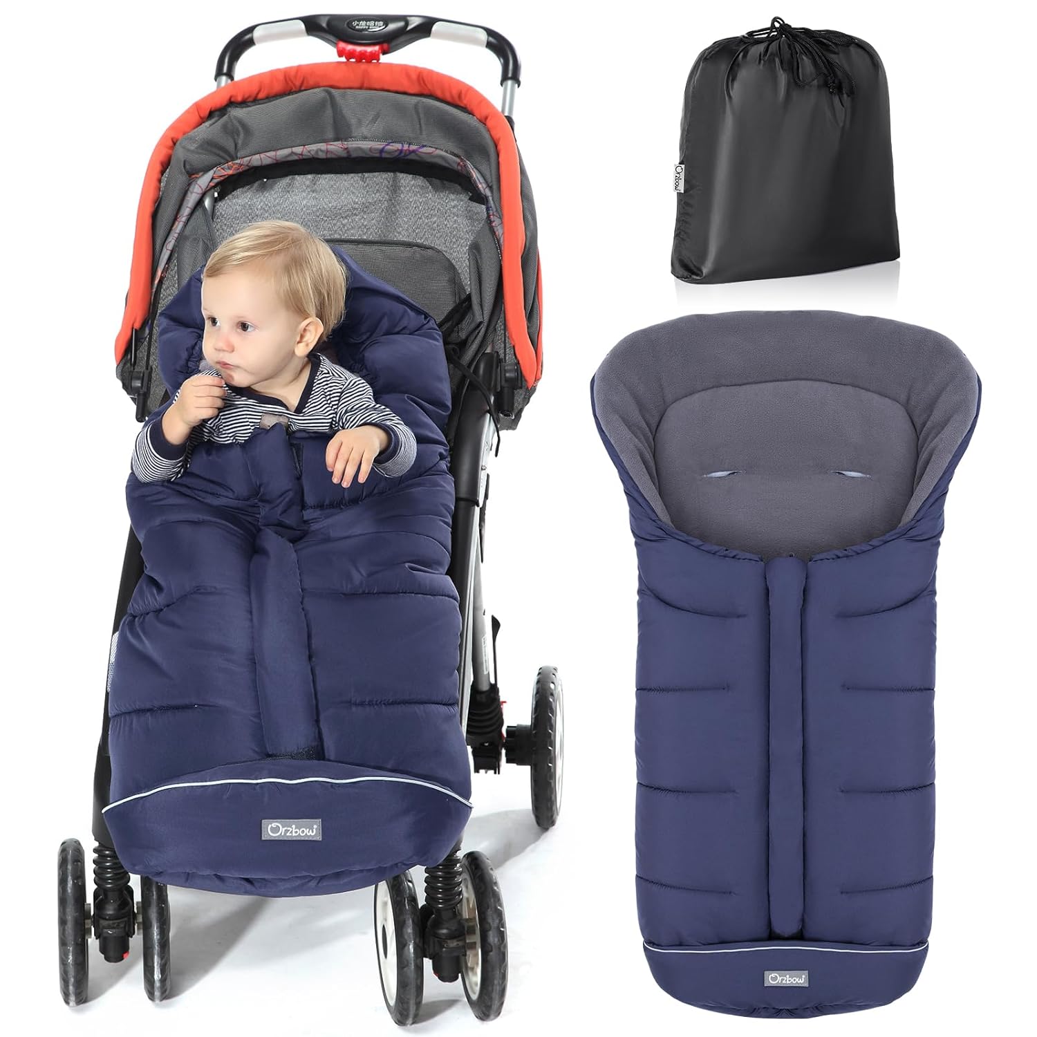 Stroller bunting store and footmuff