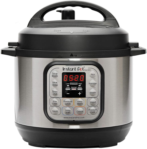  Instant Pot Duo Mini 7-in-1 Electric Pressure Cooker,  Sterilizer, Slow Cooker, Rice Cooker, Steamer, Saute, Yogurt Maker, and  Warmer, 3 Quart, 11 One-Touch Programs & 3 Quart Ceramic Cooking Pot: Home