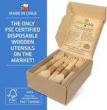 Disposable Wooden Forks, Spoons, Knives - Alternative to Plastic Cutlery - Eco Biodegradable - Eco Trade Company