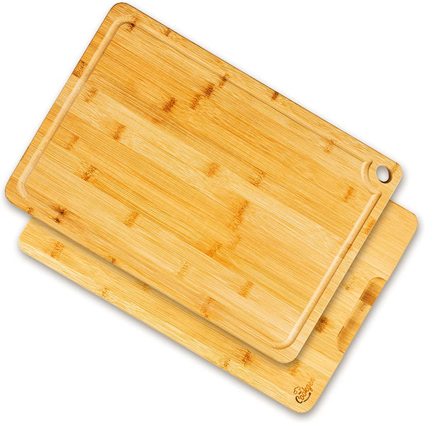 Adeco 100-percent Natural Bamboo 1.44-inch thick Chopping Board
