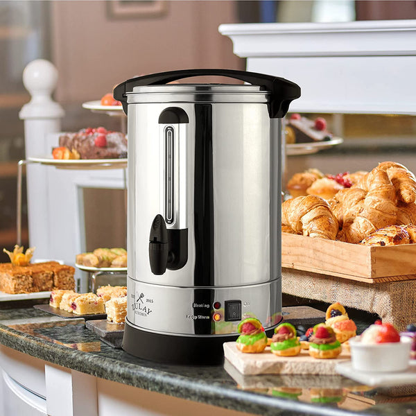 Tookss 100 Cup Commercial Coffee Maker, Quick Brewing Food Grade Stainless  Steel Large Coffee Urn Perfect For Church, Meeting rooms, Lounges, and