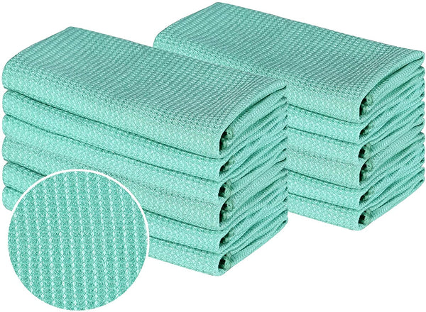 Luckiss Bamboo Dish Cloths Cleaning Cloth and Dishcloths Sets Super  Absorbent Towels Soft Durable and Eco-Friendly Cleaning Rags 12 x 12 inch  12 Pack