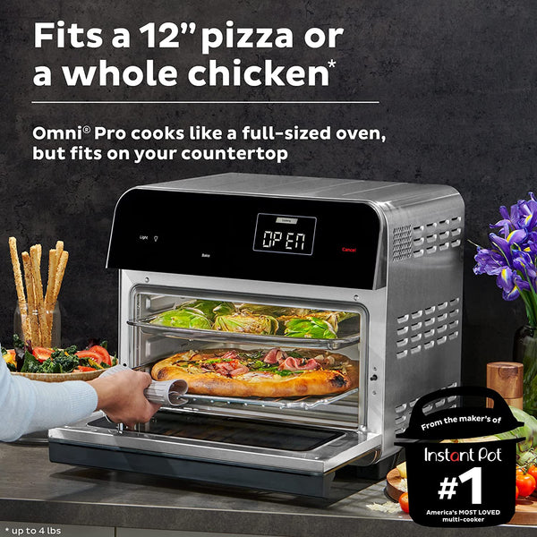 Air Fryer Toaster Oven Combo, 14-in-1 Functions, Fits a 12 Pizza, 6 Slices  of Bread