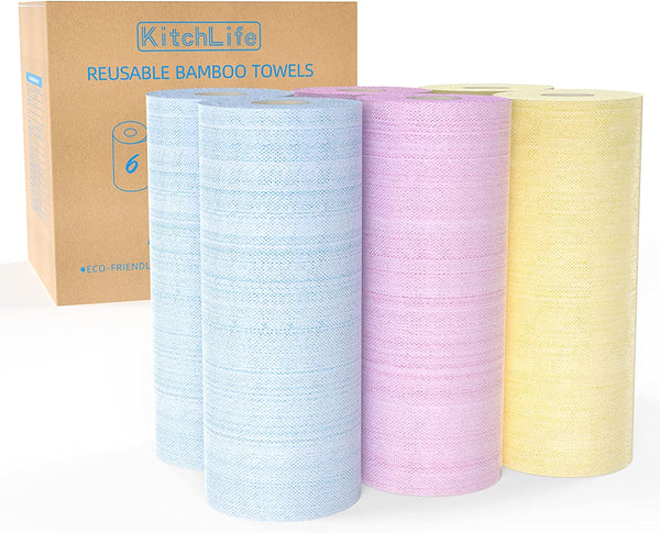 Bamboo Paper Towels Reusable Washable