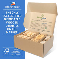 Disposable Wooden Forks, Spoons, Knives - Alternative to Plastic Cutlery - Eco Biodegradable - Eco Trade Company