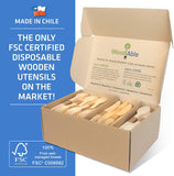 Disposable Wooden Forks, Spoons, Knives - Alternative to Plastic Cutlery - Eco Biodegradable - Eco Trade Company