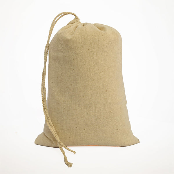 Eco-Friendly Small Organic Cotton Muslin Drawstring Pouch Bag for